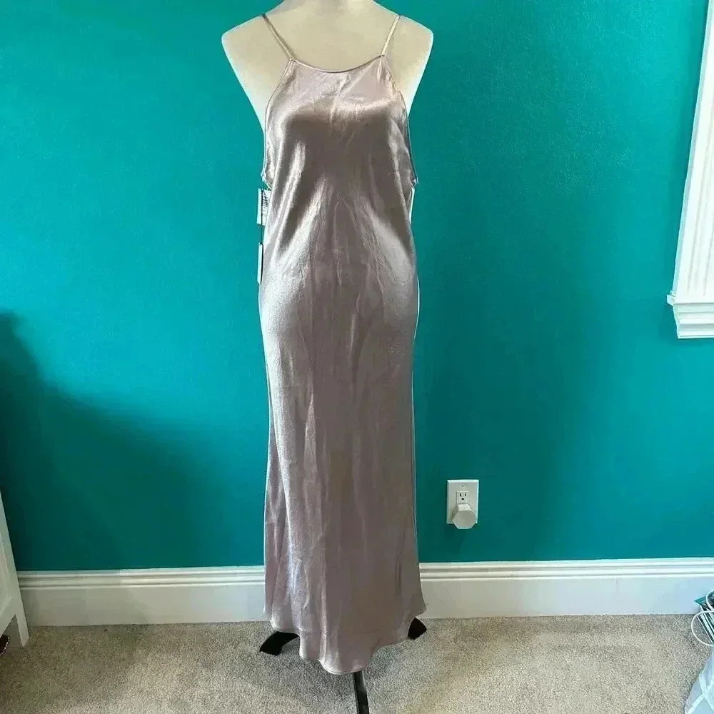 NWT Aritzia Babaton Lato Dress Fawn Pink Midi Cocktail Elegant Wedding Size L - Picture 2 of 6